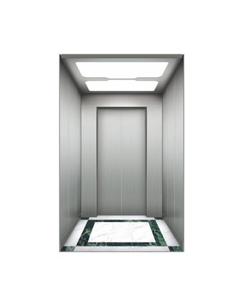 Fh K01 Cheap Diamond Silver-painted Stainless Steel Passenger Elevator 