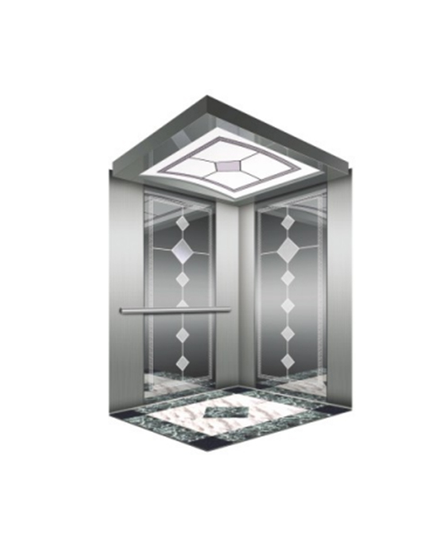 Fh K09 800KG With Etched Stainless Steel Cabin Passenger Elevator