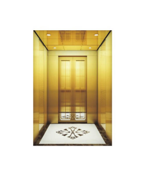 Fh K17 Titanium Gold Hairline Stainless Steel Passenger Elevator