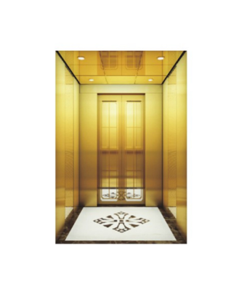 Fh K17 Titanium Gold Hairline Stainless Steel Passenger Elevator 