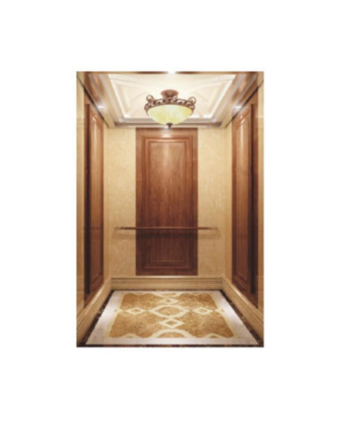 Fh K32 White Wood Veneer And Art Light Passenger Elevator
