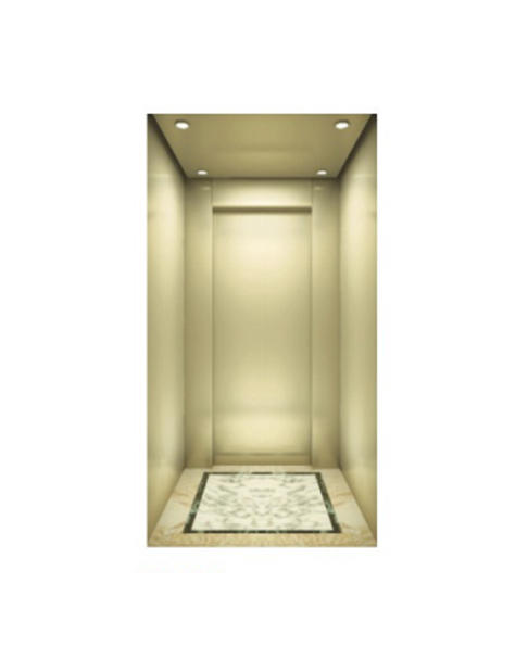 Fh H02 Gold Painted Steel With Tube Lamp Home Elevator 